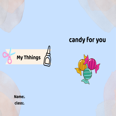 مطوية my thimngs صف ثاني الفصل الدراسي الثالث