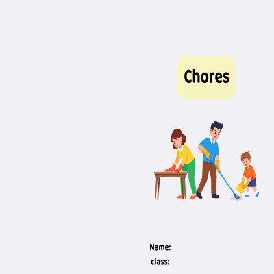 مطوية chores صف ثالث الفصل الدراسي الأول