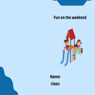 مطوية fun on the weekend صف ثالث الفصل الدراسي الثاني