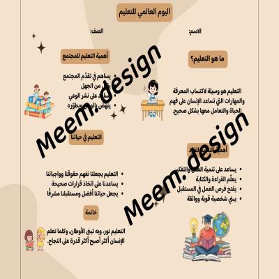 أهمية التعليم ورقة من الامام فقط