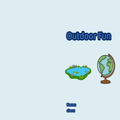 مطوية outdoor funصف رابع الفصل الدراسي الثاني 