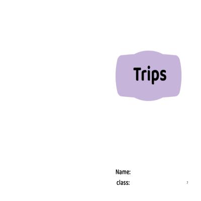 مطوية Trips صف خامس الفصل الدراسي الثاني 
